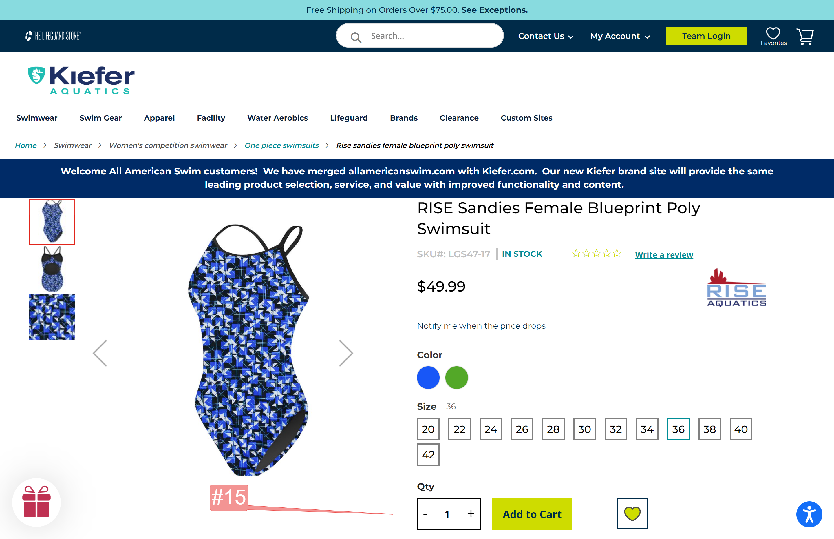 Kiefer Aquatics Shipping & Store Pickup